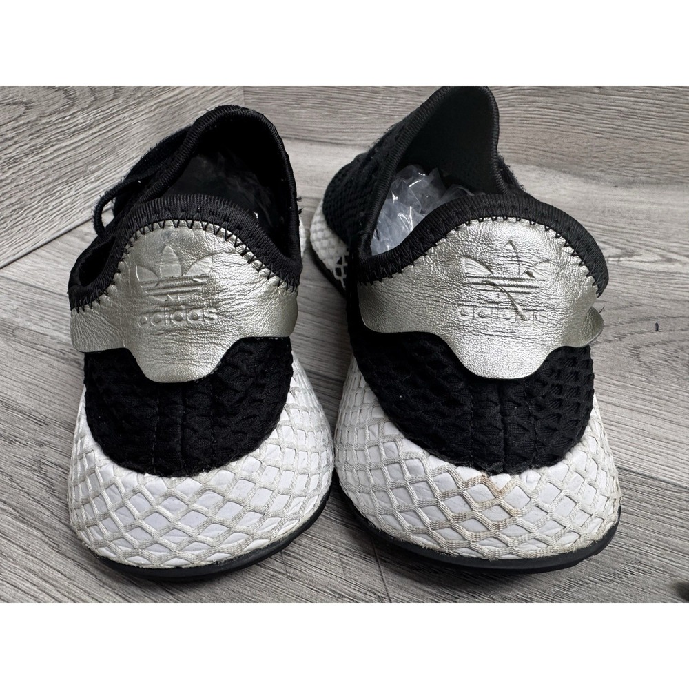 Adidas Deerupt Runner B37675 Black White Womens 10 Running Shoes Trefoil - Picture 3 of 8